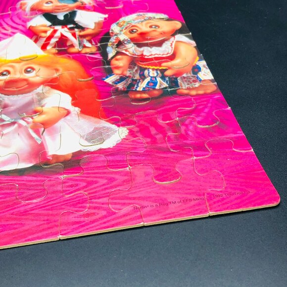 Vintage 1992 Norfin TROLLS Costume Party 63 piece Jigsaw Puzzle COMPLETE - Picture 6 of 11